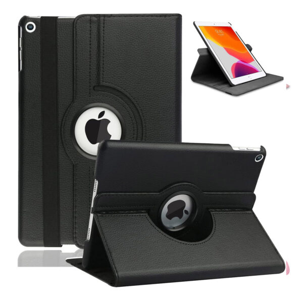 For iPad 7th 8th 9th Case10.2 inch 360 Degrees Rotating PU Leather Cover 360