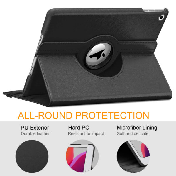 For iPad 7th 8th 9th Case10.2 inch 360 Degrees Rotating PU Leather Cover 360 - Image 4