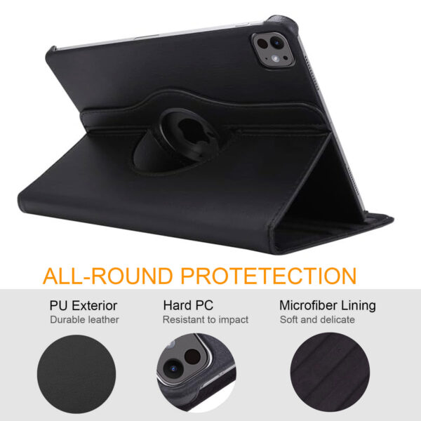 For iPad Pro 11 inch 2nd 2020 3rd 2021 4th 2022 Case 360 Degrees Rotating PU Leather Cover 360 - Image 4