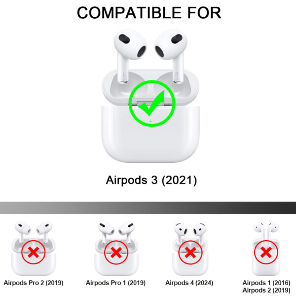 For Apple AirPods 3rd 2021 Dual Color Hybrid Shockproof Case Cover - Image 2