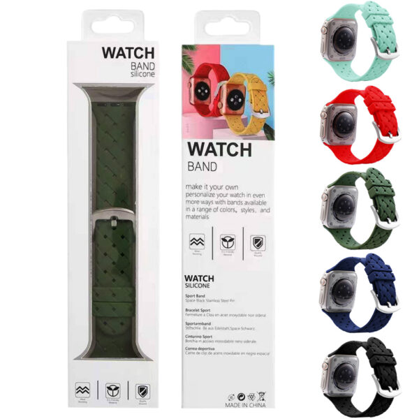 38mm 40mm 41mm Soft Silicone Sport Replacemen Bands For Apple Watch Series - Image 5
