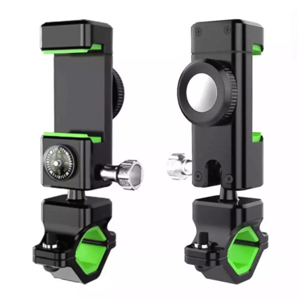 Phone Holder Handlebar Mount, for Motorcycle MTB Bike Bicycle GPS, with LED lights, BKMT02 - Image 2
