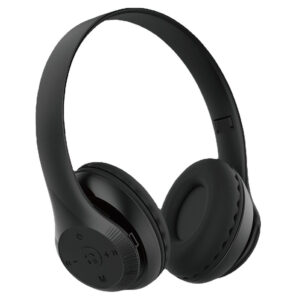 Wireless Bluetooth Headphones, Over Ear Foldable Gaming Headset, Built-in Microphone 1FM 1SD Card Slot, High-Fidelity Sound for Universal Cell Phone and Bluetooth Device