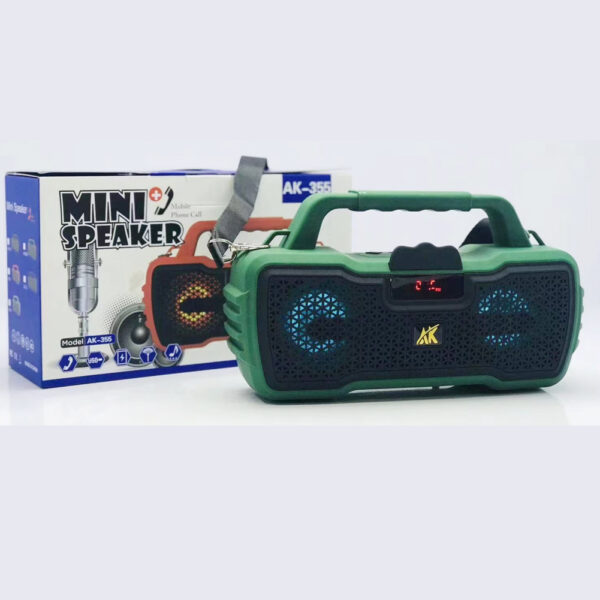 Portable Bluetooth Speakers with Straps, RGB Lights, without Kalack and Microphone, AK355 - Image 5