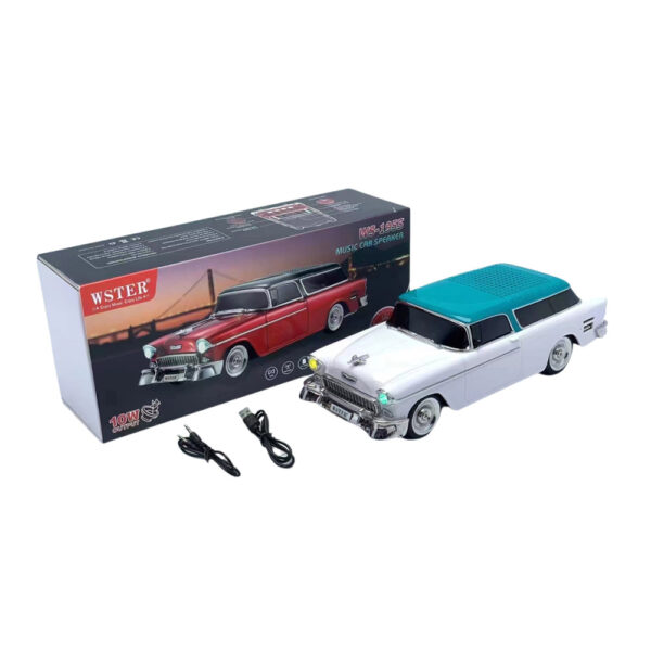 Portable Bluetooth Wireless Speakers, Fashion Cool Car Style, RGB Lights, without Kalack and Microphone, WS1955 - Image 4
