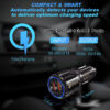 Car Charger Automobile Cigarette Adaptor, Dual USB-A Port QC 3.0 Fast Charging - Image 2