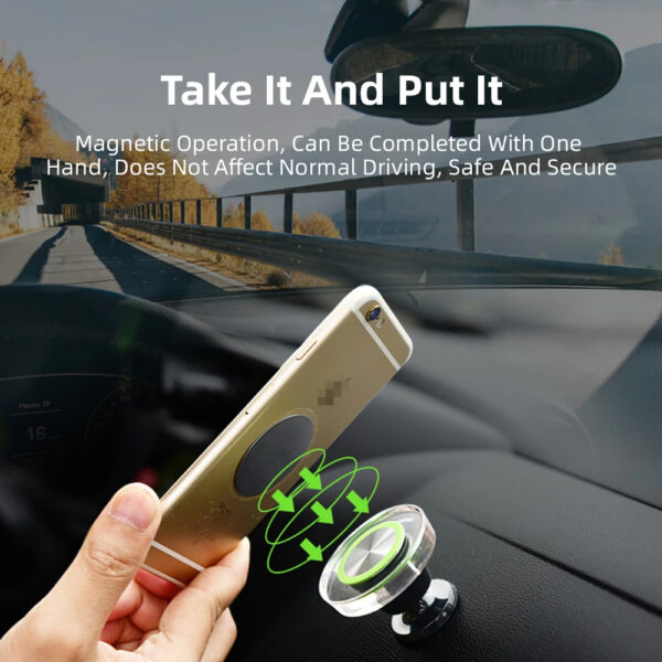 Car Magnetic Phone Holder Mount for Car Dashboard CHD-MGT-DB - Image 9