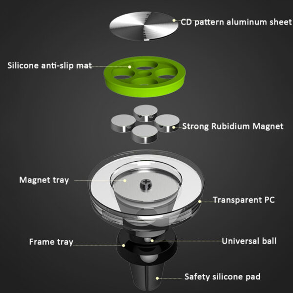 Car Magnetic Phone Holder Mount for Car Air Vent CHD-MGT-VT - Image 6