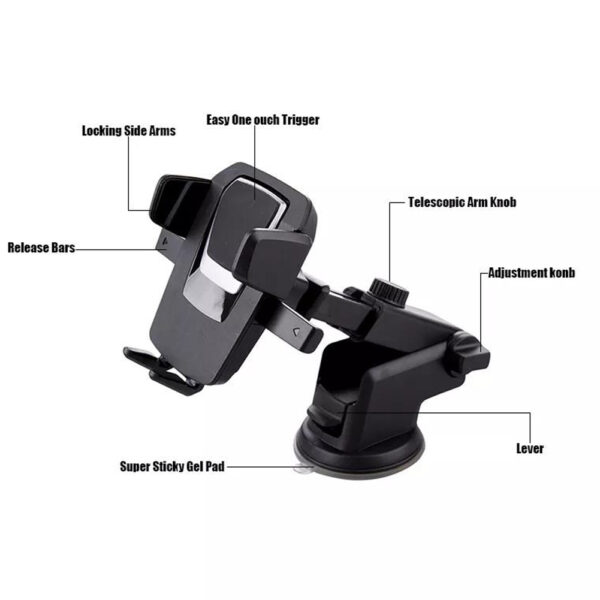 Car Phone Holder Mount for Car Windshield Dashboard CHD03 - Image 2