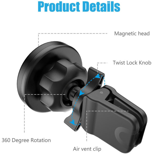 Car Phone Holder Mount for Car Air Vent CHD09 - Image 4