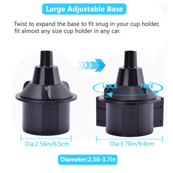 Car Cup Holder Phone Mount CHD12 - Image 7