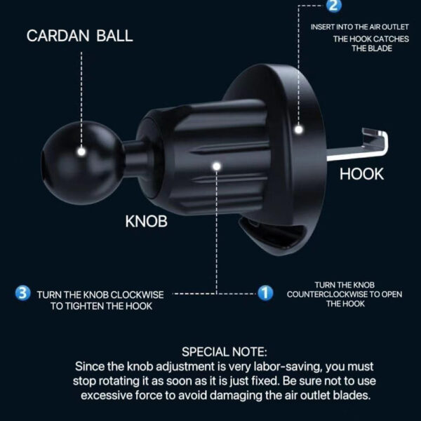 Car Phone Holder Mount for Car Air Vent CHD15 - Image 6