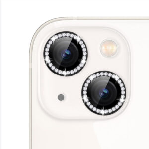 For iPhone 13 Bling Rhinestones Camera Lens Tempered Glass Screen Protector CMA001