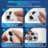 For iPhone 15 Pro Max Bling Rhinestones Camera Lens Tempered Glass Screen Protector CMA001 - Image 9