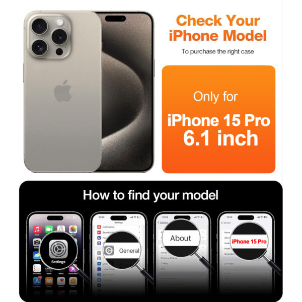 For iPhone 15 Pro Metal Ring Camera Lens Tempered Glass Screen Protector CMA002 - Image 8