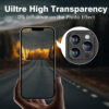 For iPhone 16 Pro Metal Ring Camera Lens Tempered Glass Screen Protector CMA002 - Image 5