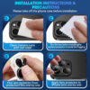For iPhone 16 Pro Metal Ring Camera Lens Tempered Glass Screen Protector CMA002 - Image 8