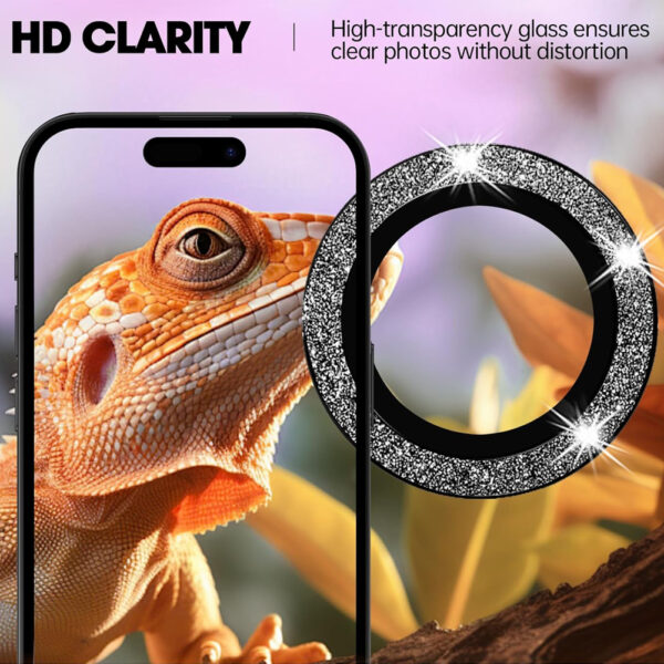For iPhone 13 Glitter Sparkle Tempered Glass Camera Lens Protector CMA003 - Image 6
