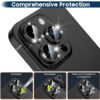 For iPhone 13 Pro Max Glitter Sparkle Tempered Glass Camera Lens Protector CMA003 - Image 4