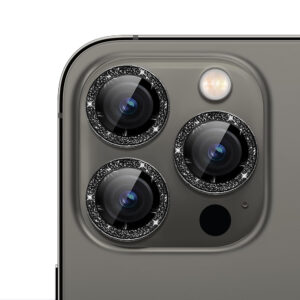 For iPhone 13 Pro Glitter Sparkle Tempered Glass Camera Lens Protector CMA003