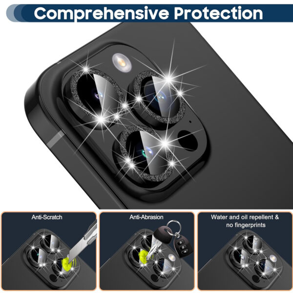 For iPhone 13 Pro Glitter Sparkle Tempered Glass Camera Lens Protector CMA003 - Image 5