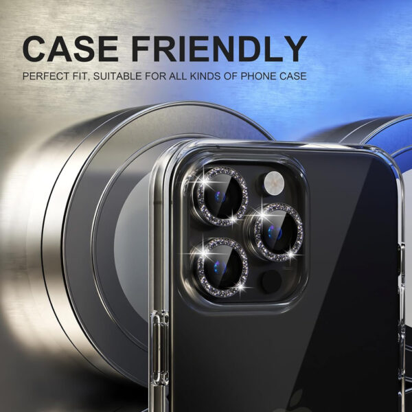 For iPhone 13 Pro Glitter Sparkle Tempered Glass Camera Lens Protector CMA003 - Image 7