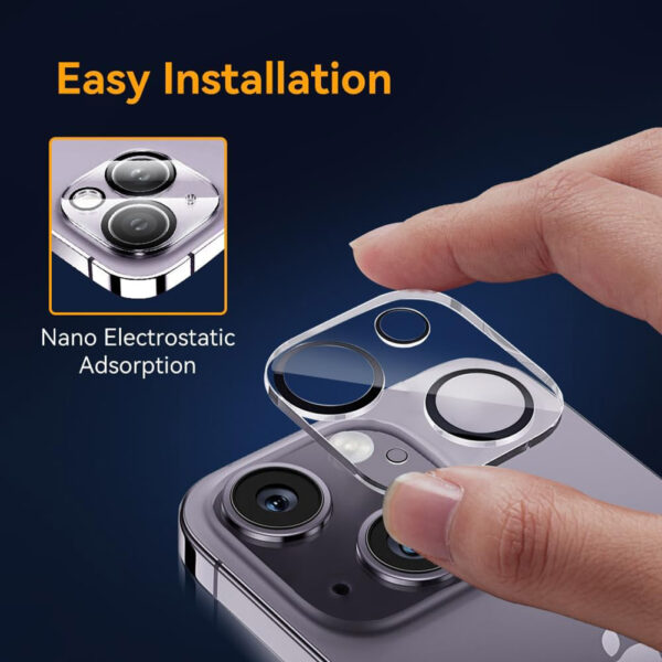 For iPhone 15 Plus Camera Lens Tempered Glass Screen Protector - Image 5