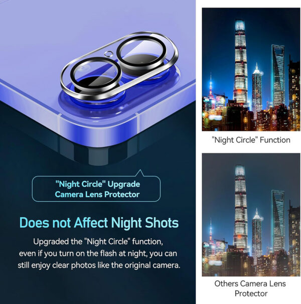 For iPhone 16 Plus Camera Lens Tempered Glass Screen Protector - Image 7