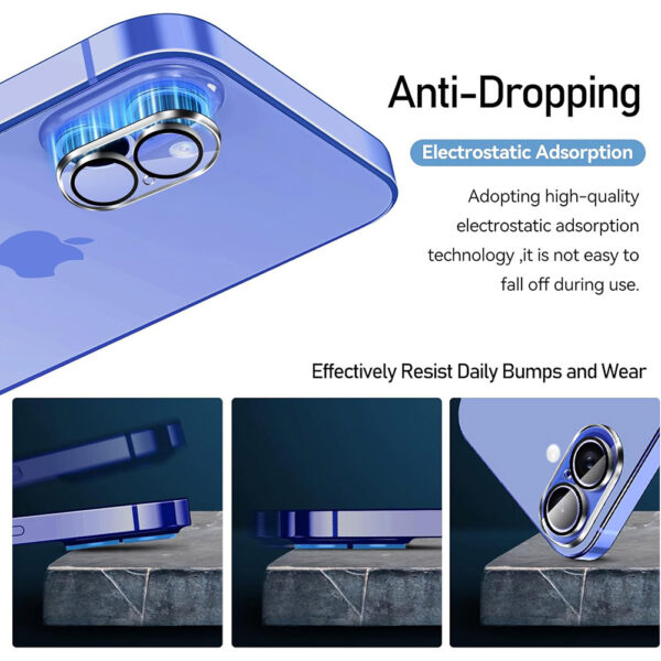 For iPhone 16 Plus Camera Lens Tempered Glass Screen Protector - Image 8
