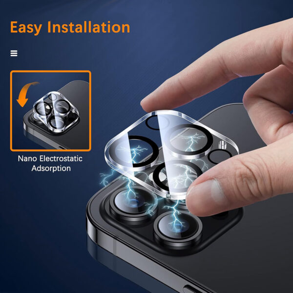 For iPhone 16 Pro Max Camera Lens Tempered Glass Screen Protector - Image 3