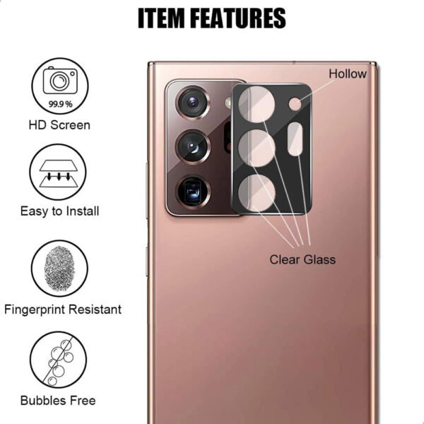 For Galaxy Note 20 Ultra Camera Lens Tempered Glass Screen Protector - Image 3