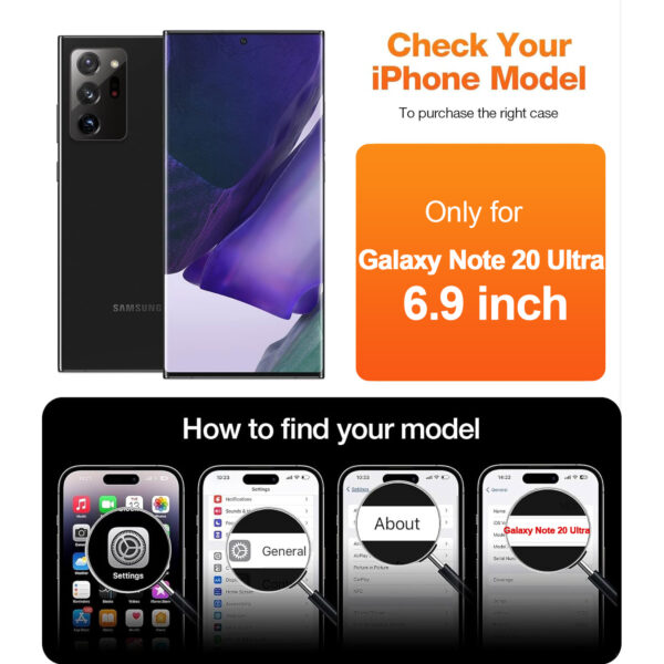 For Galaxy Note 20 Ultra Camera Lens Tempered Glass Screen Protector - Image 2