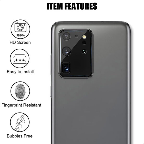 For Galaxy S20 Ultra Camera Lens Tempered Glass Screen Protector - Image 3