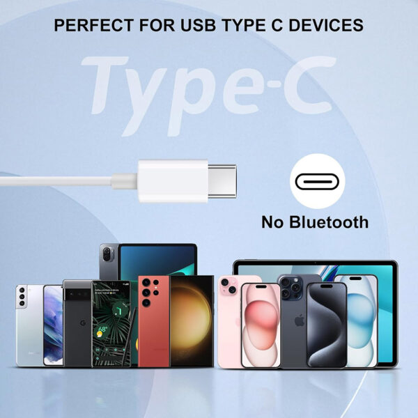 Wired Earbuds with USB-C Connector, In-Ear Headphones Earphones with Type-C Plug, Built-in Remote to Control Music/Phone Calls//Volume, Stereo NoiseIsolating - Image 8