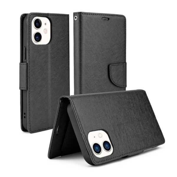 For iPhone 12 Case Leather Flip Wallet Cover FWC120