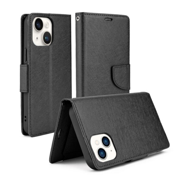 For iPhone 13 Case Leather Flip Wallet Cover FWC120