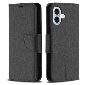 For iPhone 16 Plus Case Leather Flip Wallet Cover FWC134