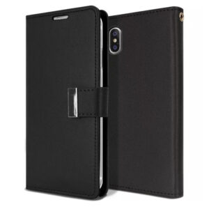 For iPhone Xs Max Case Leather Flip Wallet Cover FWC21