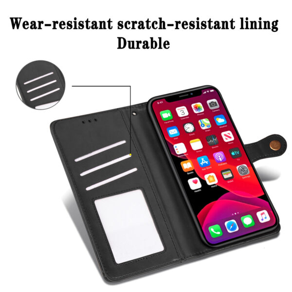 For iPhone 11 Pro Max Case Leather Flip Wallet Cover FWC94 - Image 5