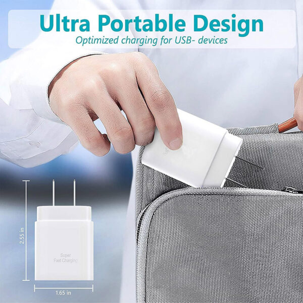 Single Type C Port Samsung 25W Wall Charger Home Power Adapter Cube A Grade - Image 4