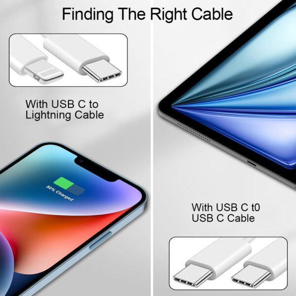 Single Type C Port 20W Wall Charger Home Power Adapter Cube A Grade - Image 5