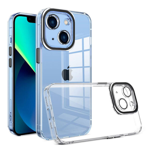 For iPhone 13 Case with Camera Protective Clear Hard Cover HDL124