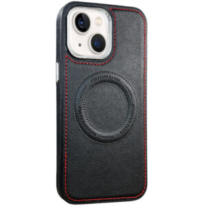For iPhone 13 Case with Magsafe Charging Leather Hard Cover HDL139