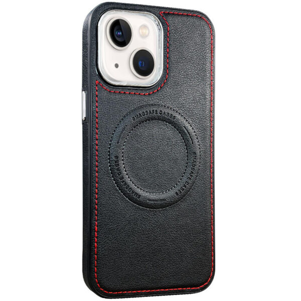 For iPhone 13 Case with Magsafe Charging Leather Hard Cover HDL139