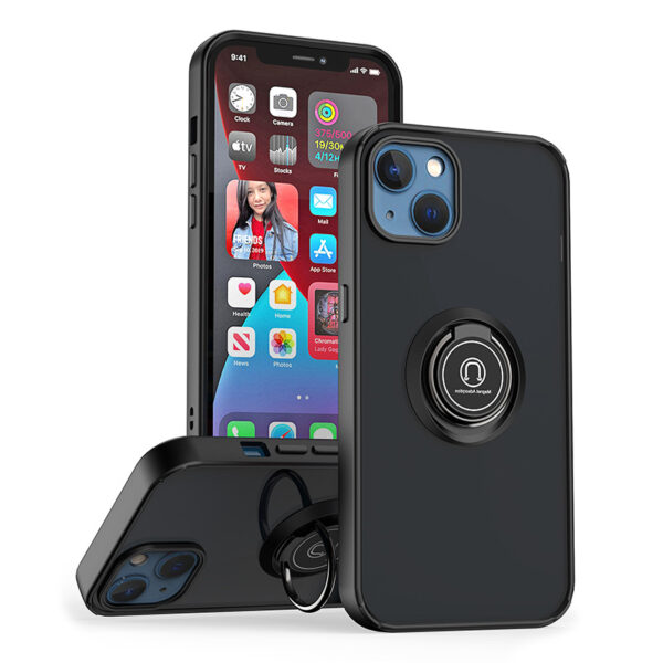 For iPhone 13 Case with Magnetic Ring Hard Cover HDL99