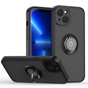 For iPhone 14 Case with Magnetic Ring Hard Cover HDL99