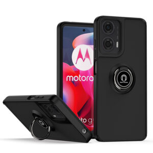 For Moto G Stylus 2024 Case with Magnetic Ring Hard Cover HDL99