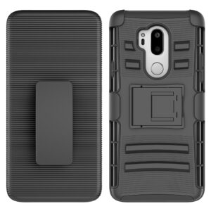 For LG G7 ThinQ Case with Combo Clip Holster Cover HPC43