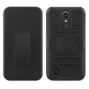 For LG K10 2018 Case with Combo Clip Holster Cover HPC43