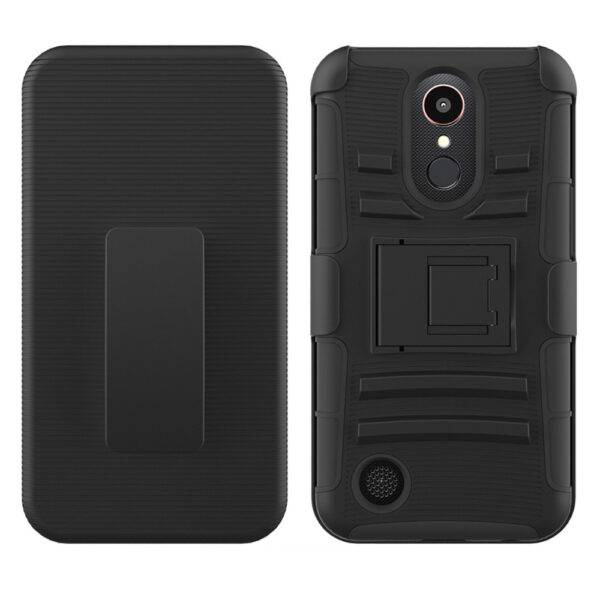 For LG K10 2018 Case with Combo Clip Holster Cover HPC43